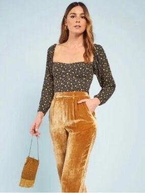 Reformation Marjorie Top in Carolina print